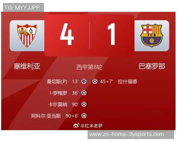 巴萨冲击联赛五连胜近十场对塞维利亚战绩辉煌